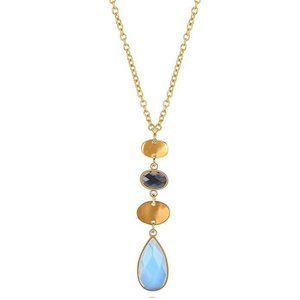 FAMARINE Y drop pendant necklace NWT